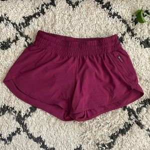 Maroon Lulu Lemon Shorts